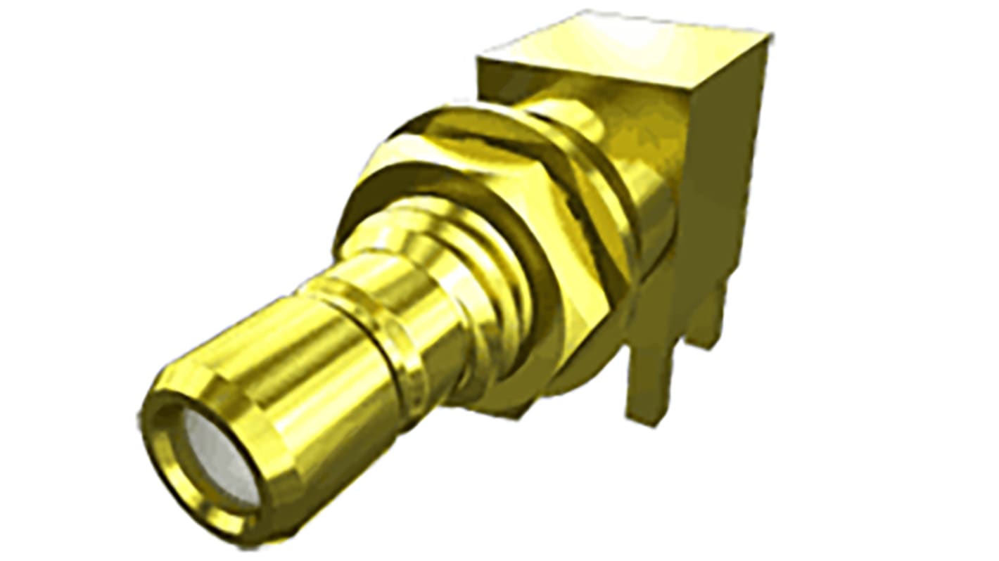 Samtec SMB5 Buchse Koaxialsteckverbinder SMB-Steckverbinder, PCB, für Koaxial-Kabel, 50Ω, Standard, gewinkelt