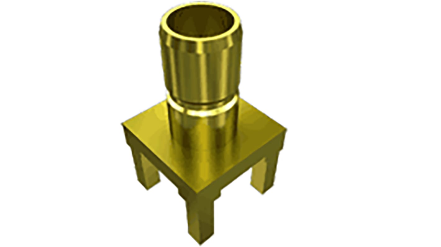 Samtec SMB7H Series, jack PCB Mount SMB Connector, 75Ω, Through Hole Termination, Straight Body