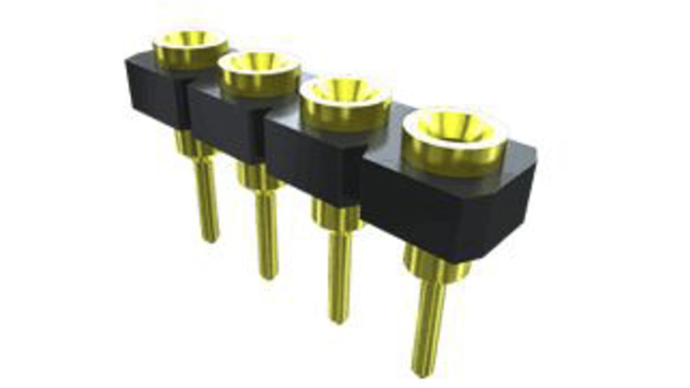 Gniazdo PCB 32 -pinowe raster: 2.54mm Przykręcić szynę nasadową maszyny Proste Przewlekany