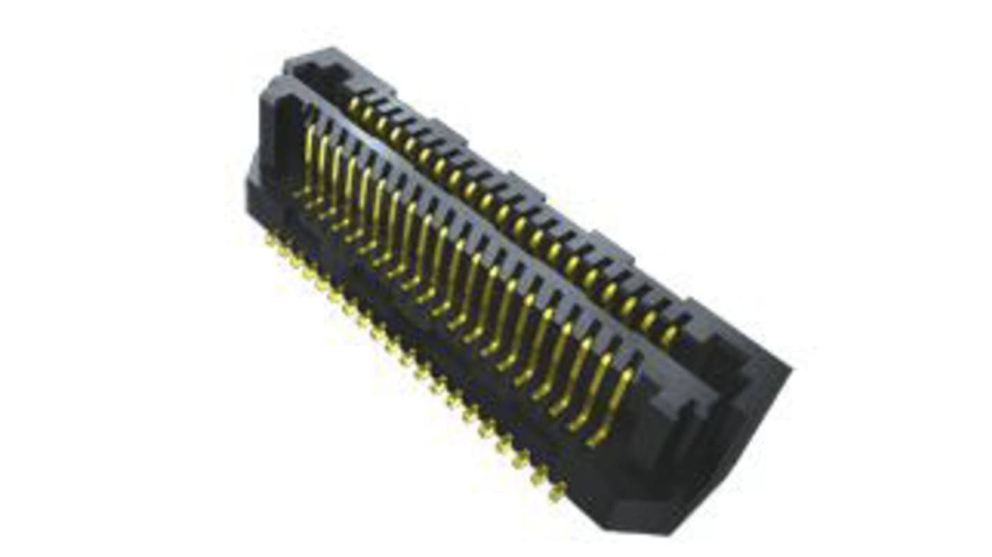 Samtec LSS Series Straight Surface PCB Header, 60 Contact(s), 0.63 mm Pitch, 2 Row(s), Shrouded