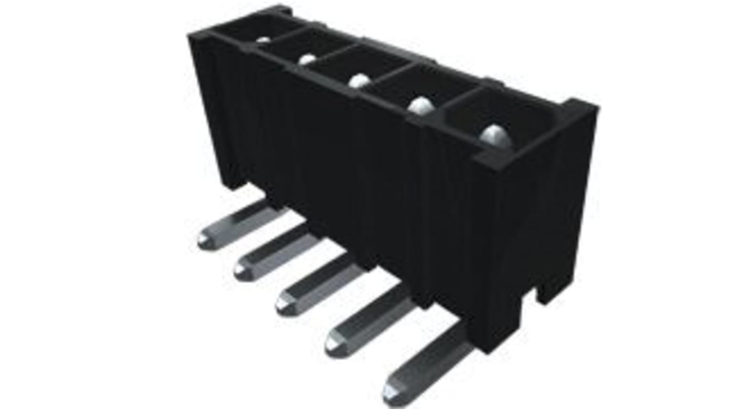 Samtec IPBT Series Right Angle Through Hole PCB Header, 10 Contact(s), 4.19mm Pitch, 2 Row(s), Shrouded