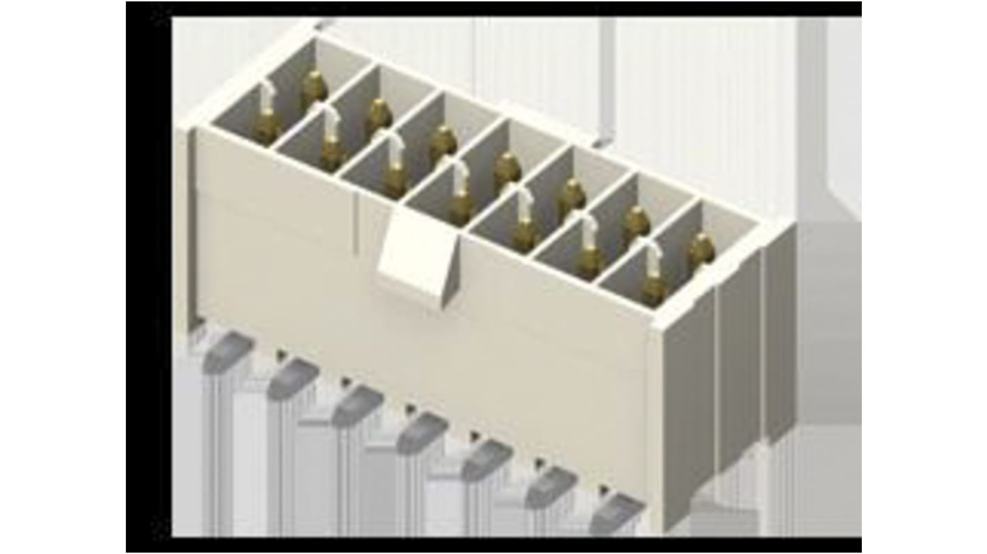 Samtec IPL1 Series Right Angle Through Hole PCB Header, 16 Contact(s), 2.54mm Pitch, 2 Row(s), Shrouded