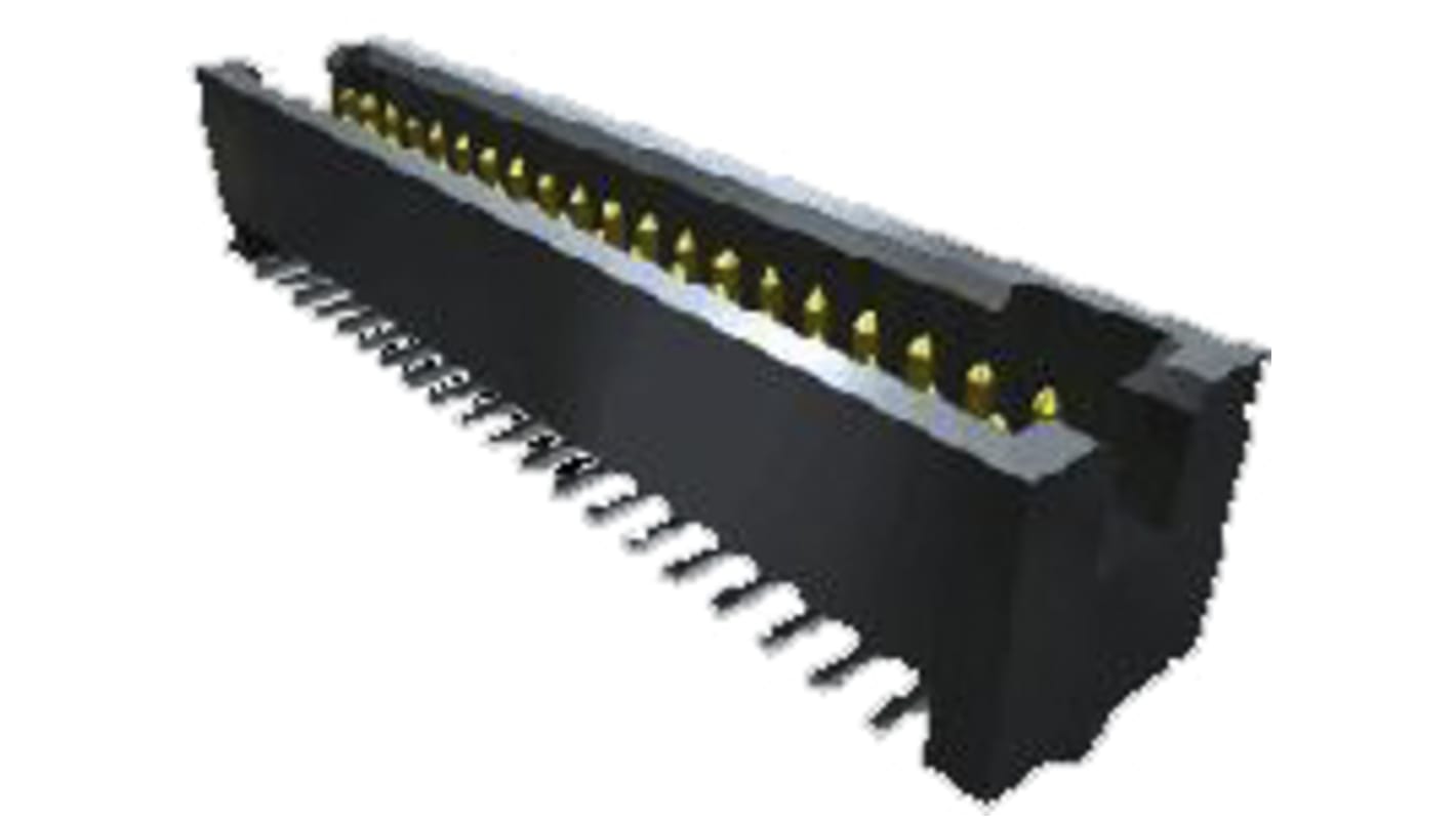 Samtec ストレート 基板接続用ピンヘッダ 14極 1.27mm 2列, スルーホール実装