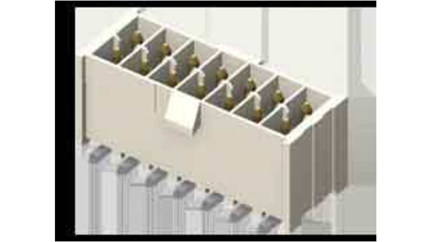 Samtec IPL1 Series Straight Surface Mount PCB Header, 12 Contact(s), 2.54mm Pitch, 2 Row(s), Shrouded