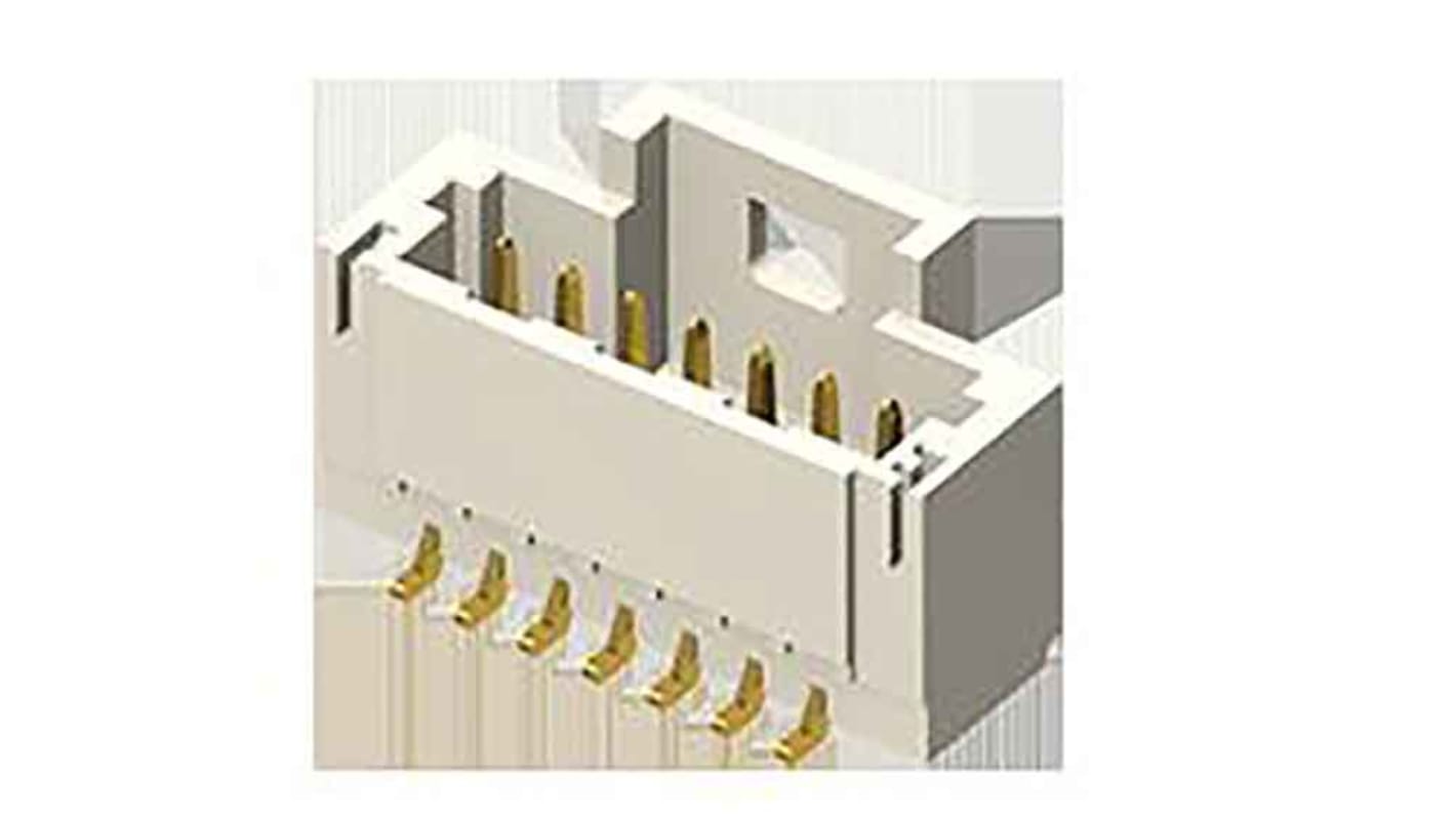 Samtec T1M Series Straight Surface Mount PCB Header, 10 Contact(s), 1.0mm Pitch, 1 Row(s), Shrouded