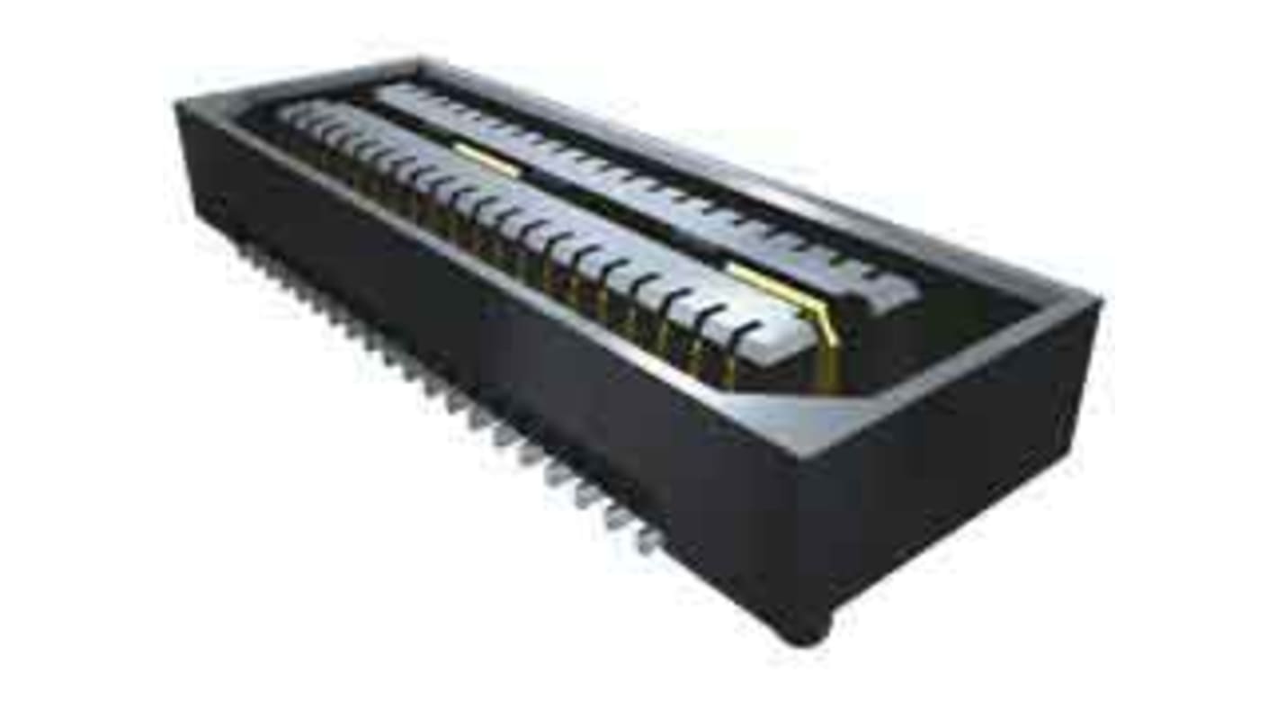 Samtec 80p双排排母 直向, 0.8mm间距, SMT安装, 225 v, 12A, QSE系列
