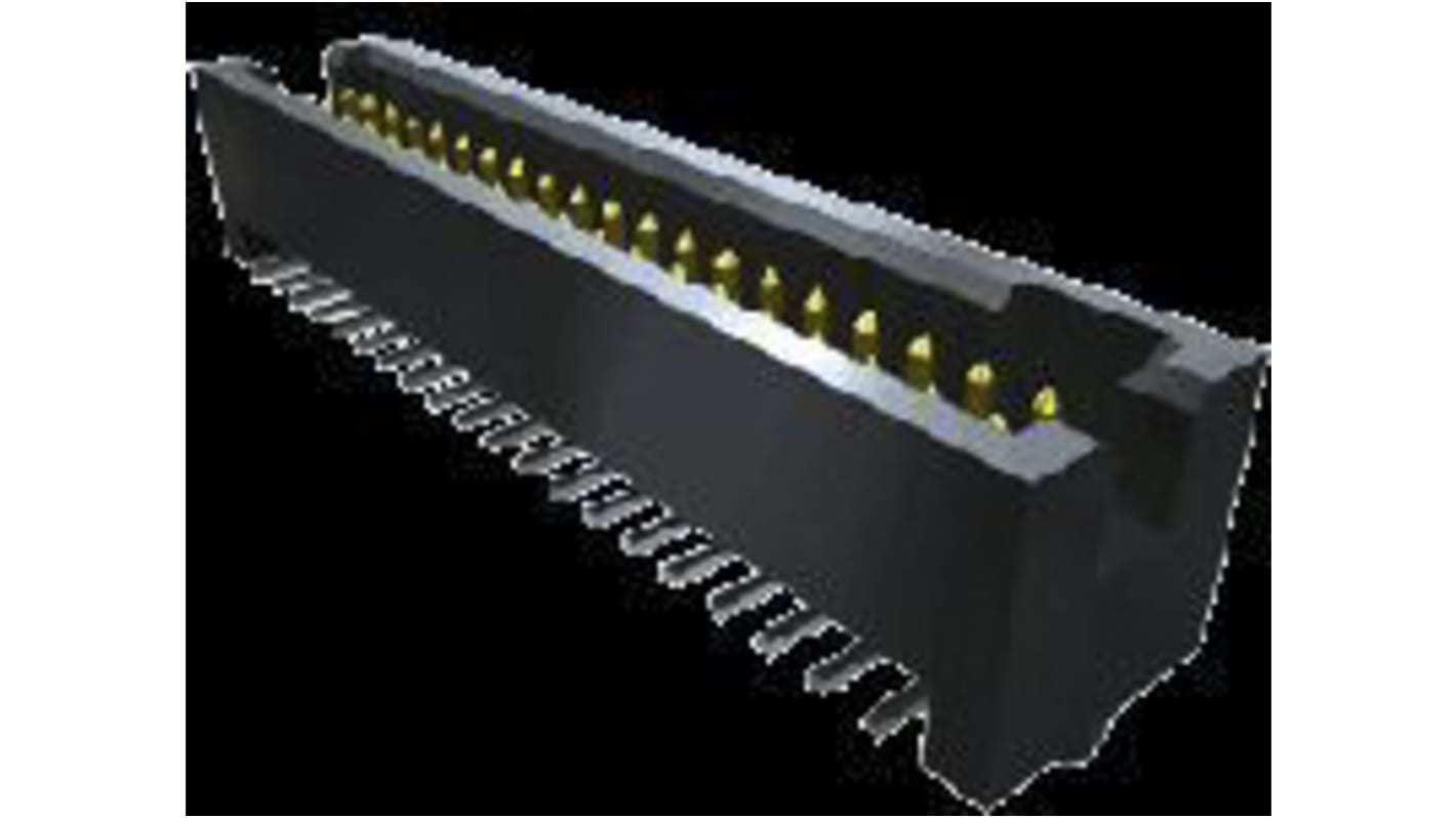 Samtec TFM Series Straight Through Hole PCB Header, 80 Contact(s), 1.27mm Pitch, 2 Row(s), Shrouded