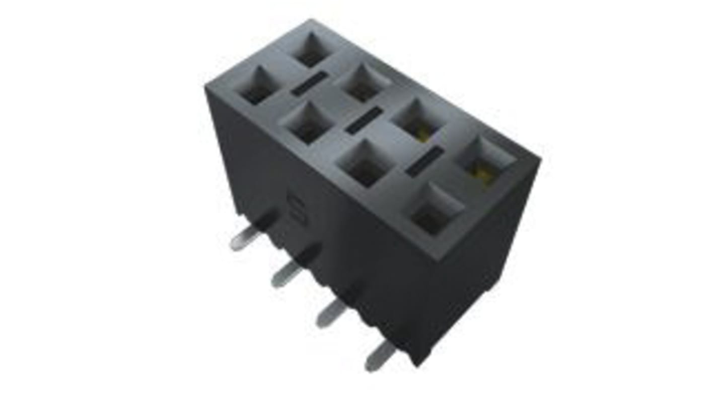 Samtec SSM Series Straight Surface Mount PCB Socket, 16-Contact, 1-Row, 2.54mm Pitch, Solder Termination