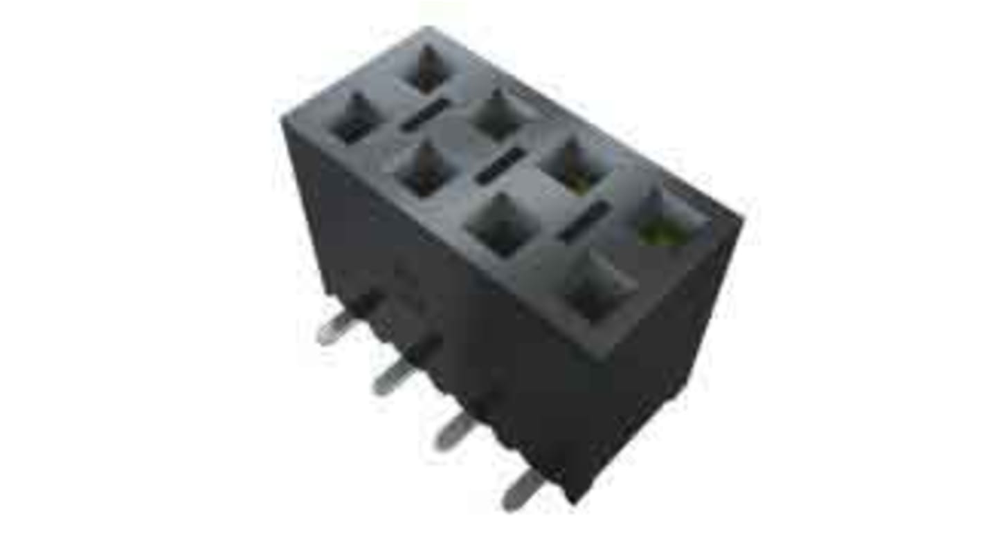 Samtec SSM Series Straight Surface Mount PCB Socket, 16-Contact, 1-Row, 2.54mm Pitch, Solder Termination
