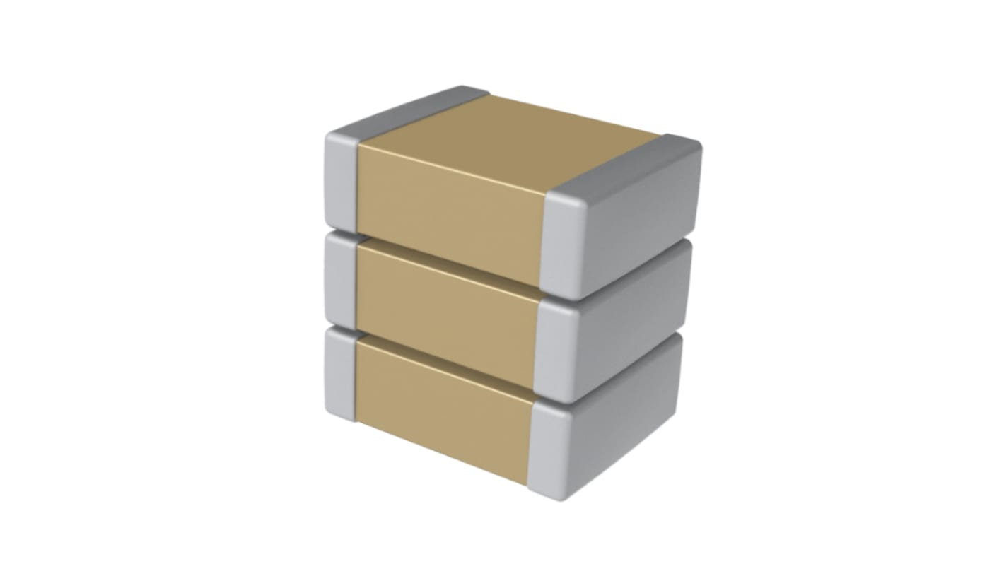 KEMET 1.4μF Multilayer Ceramic Capacitor MLCC, 50V dc V, ±5% , SMD