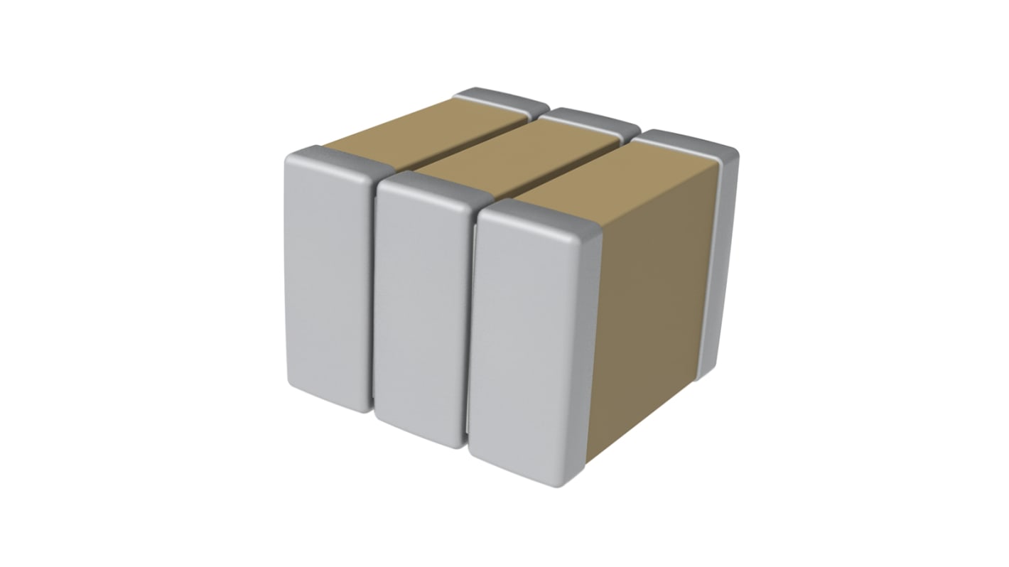 KEMET 940nF Multilayer Ceramic Capacitor MLCC, 50V dc V, ±5% , SMD