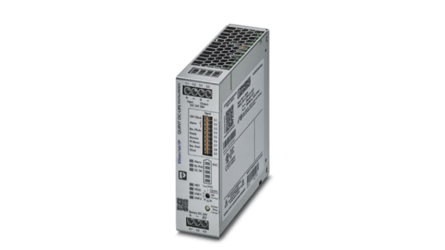 Phoenix Contact 18 → 30V dc Input DIN Rail Uninterruptible Power Supply (720W), QUINT4