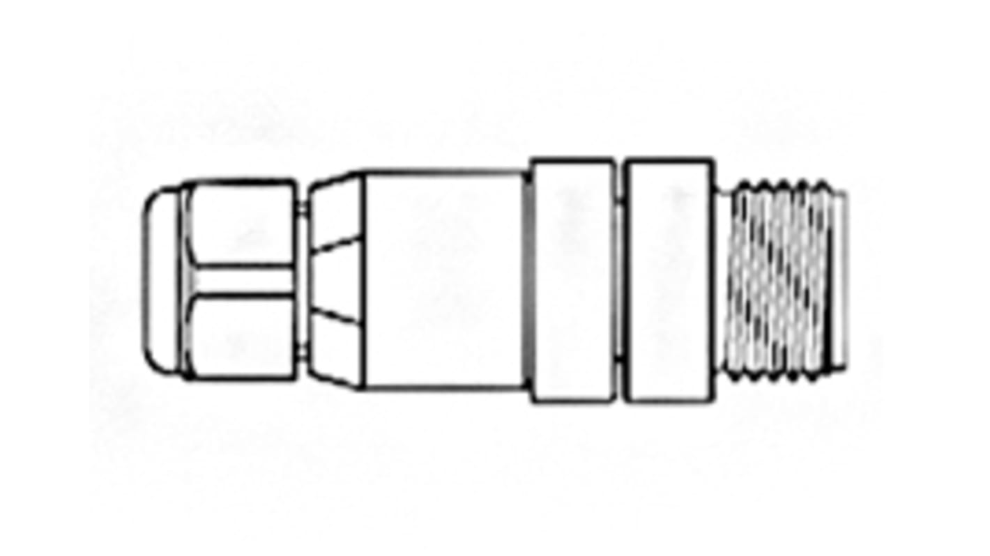 Molex 130047 Series M12 Connector, 4 Port