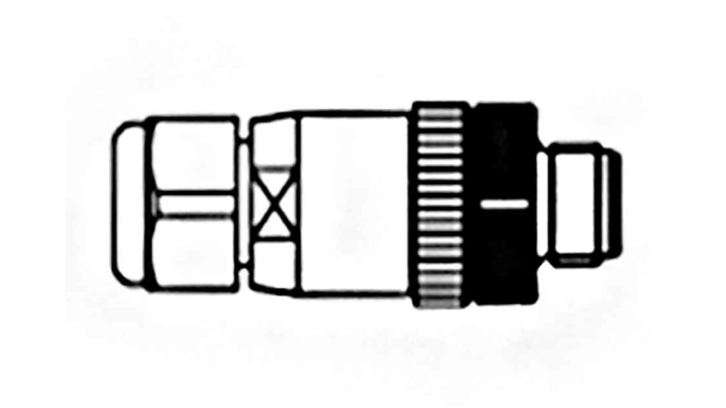 Molex Circular Connector, 4 Contacts, Cable Mount, M12 Connector, Plug, Male, IP67, Micro-Change Series