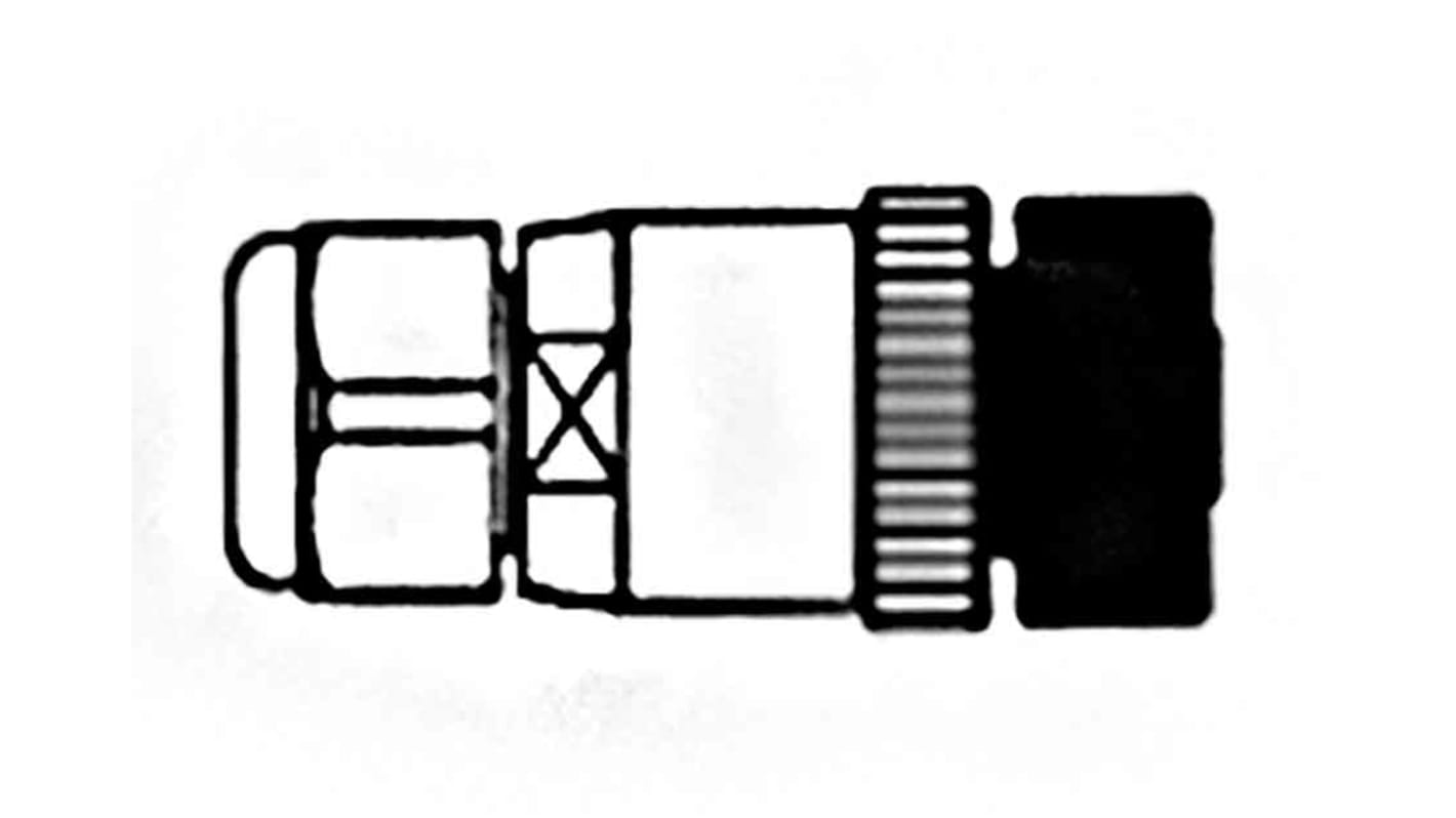 Connecteur circulaire Molex série Micro-Change, M12, 4 contacts, Montage sur câble, raccordement A visser