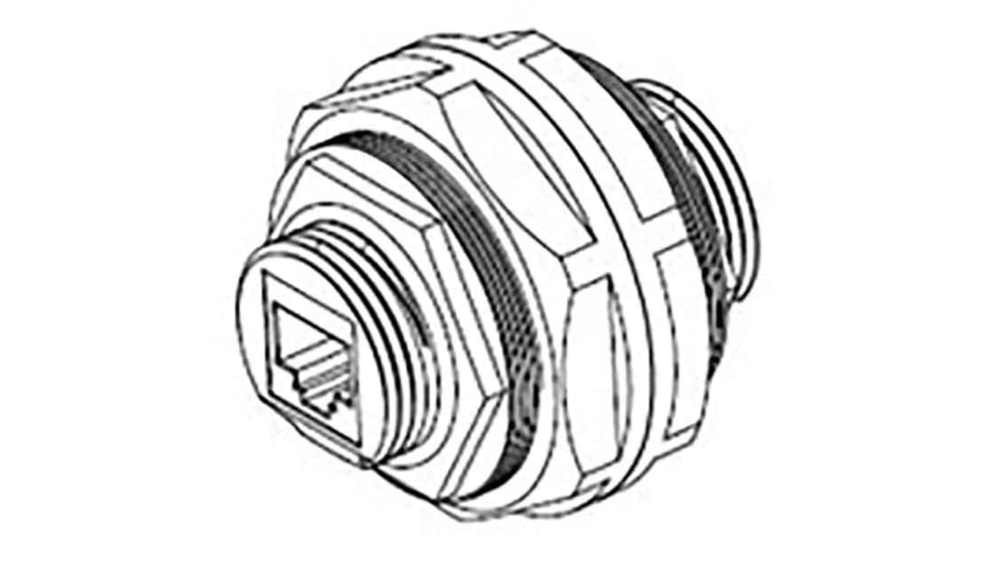 Molex RJ-Lnxx Series Female RJ45 Connector, Panel Mount