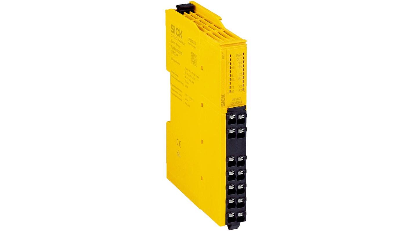 SICK ReLy RLY3 Emergency Stop Safety Relay, 24V dc, 2 Safety Contacts