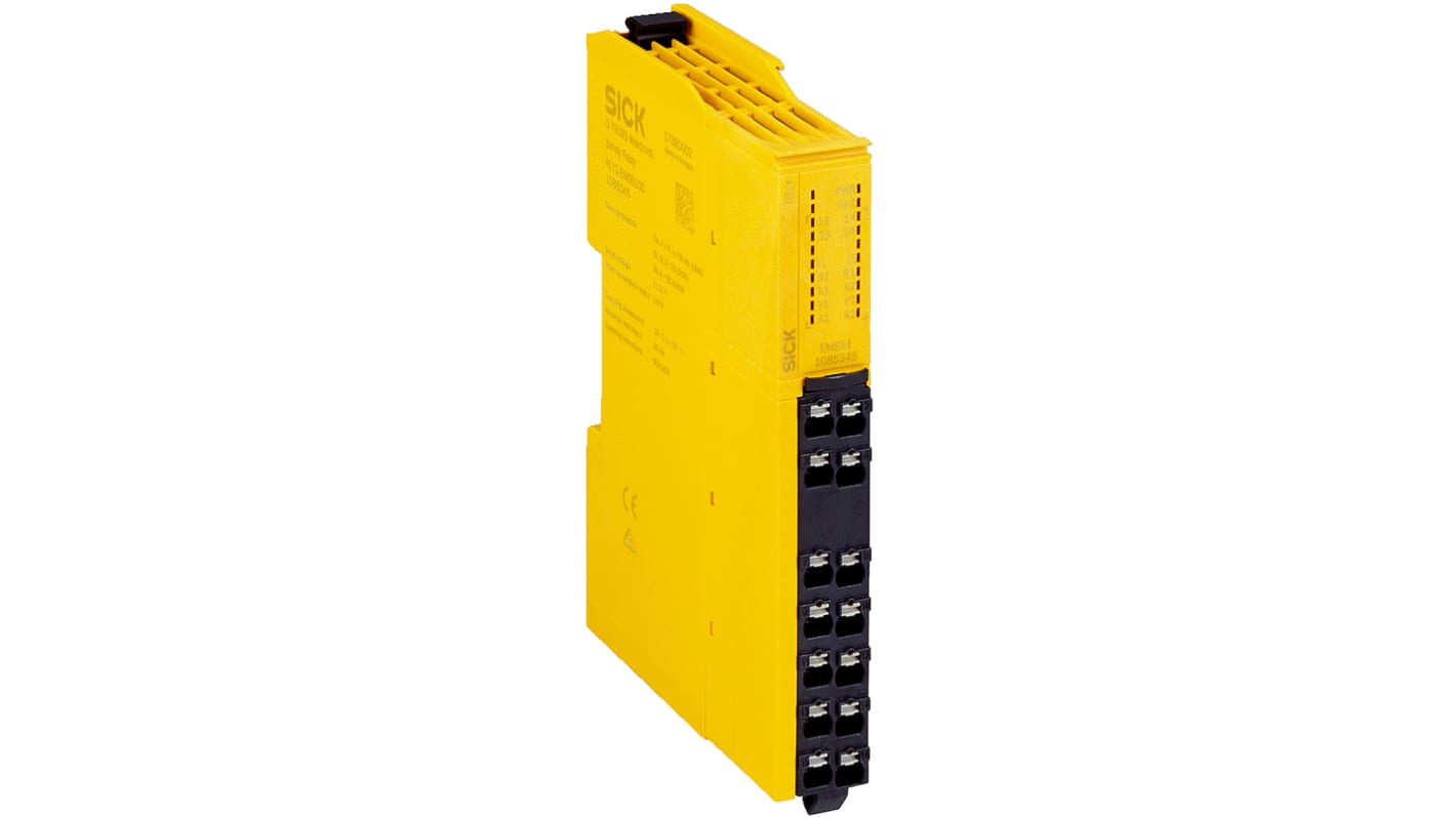 SICK ReLy RLY3- EMSS1 Emergency Stop Safety Relay, 24V dc, Dual-Channel, 2 Safety Contacts