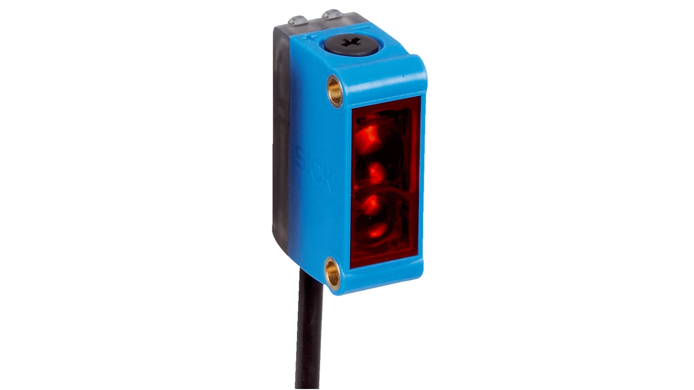 Rs-Online Sensore fotoelettrico Rettangolare SICK a retroriflessione rilevamento >6 m. uscita PNP