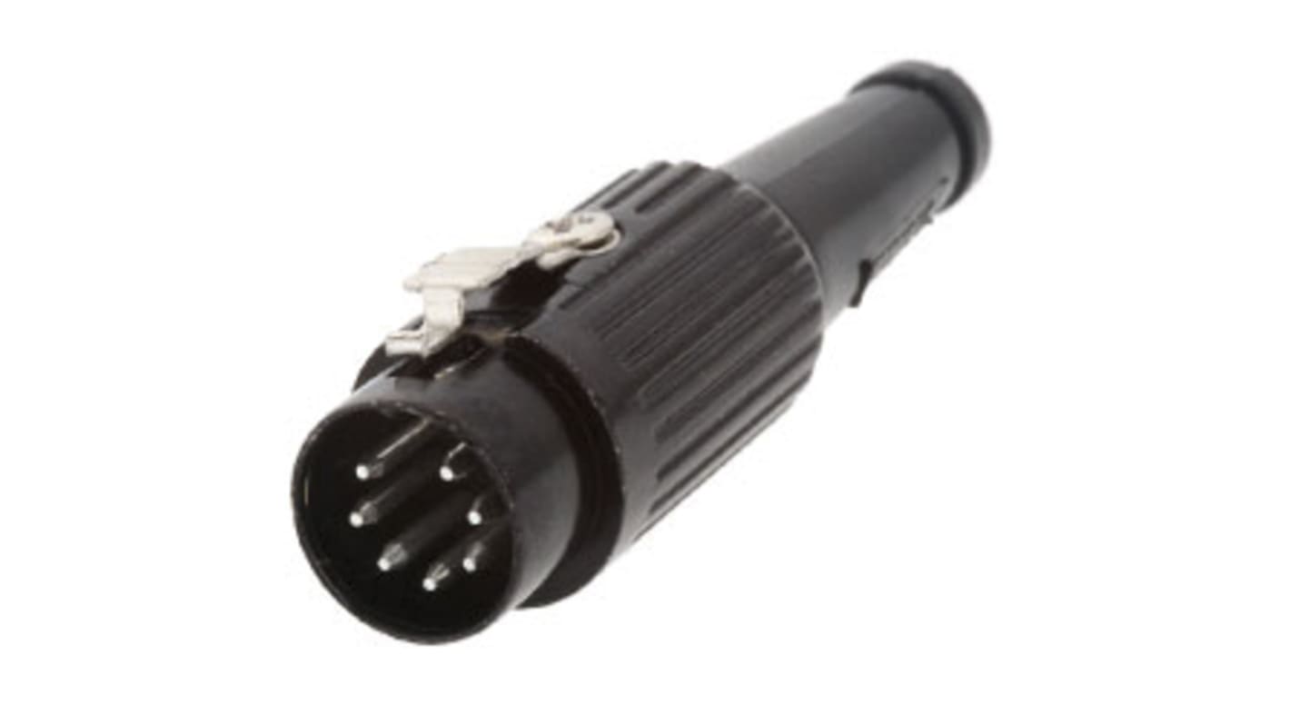 Deltron DIN-Stecker 7-polig, 34 V ac/dc / 2A, Crimpanschluss Kabelmontage