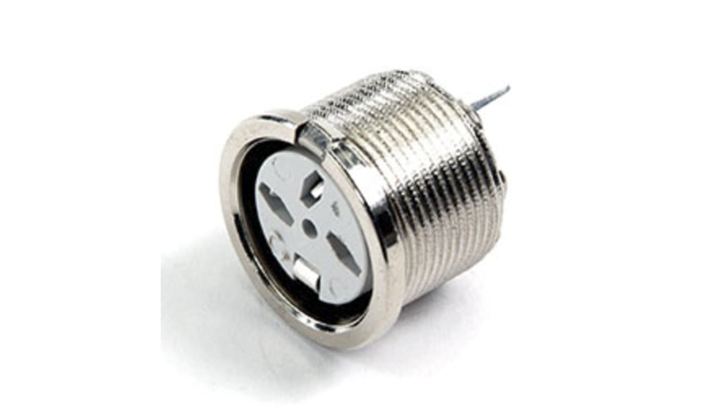 Deltron 5 Pole Din Socket, DIN 41524, DIN 45322, DIN 45326, DIN 45327, DIN 45329, 2A, 34 V ac/dc, Lockable, Female, PCB