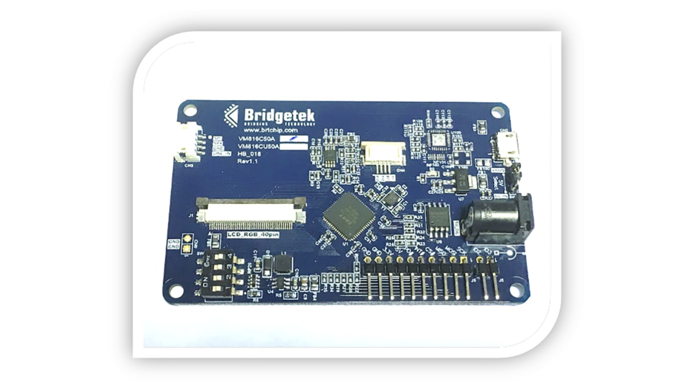 Bridgetek LCD开发模块 显示板, EVE Credit Card Board (no display), 用于BT816 EVE