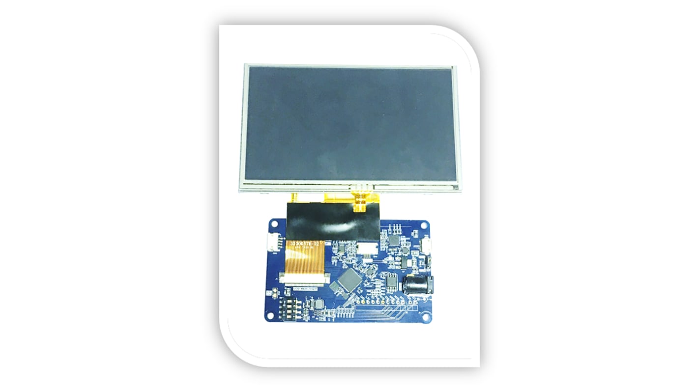 Bridgetek VM816CU50A-D, EVE Credit Card Board 5in LCD Development Module With USB for BT816 Embedded Video Engine