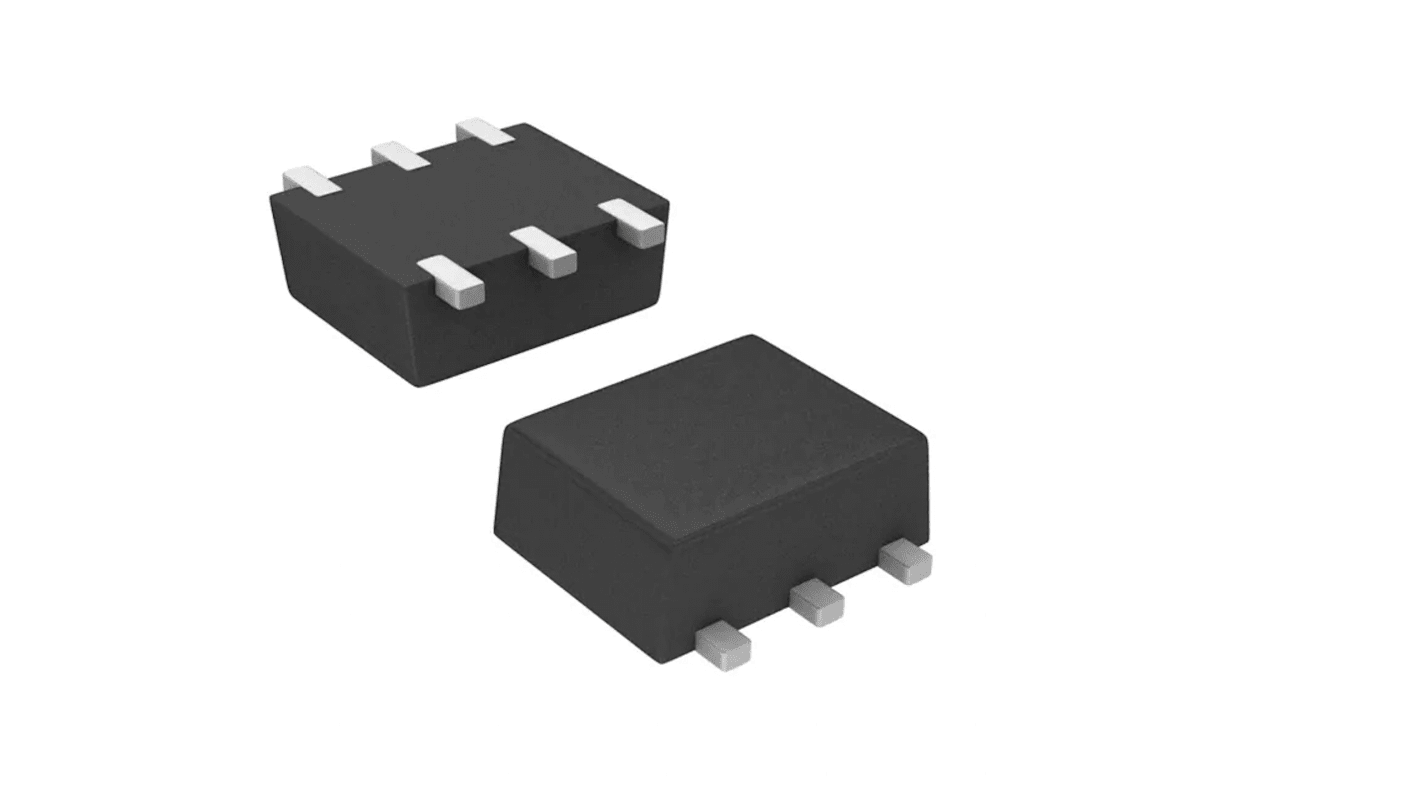 Vishay TrenchFET SI1034CX-T1-GE3 N-Kanal Dual, SMD MOSFET 20 V / 500 mA, 6-Pin SC-89-6