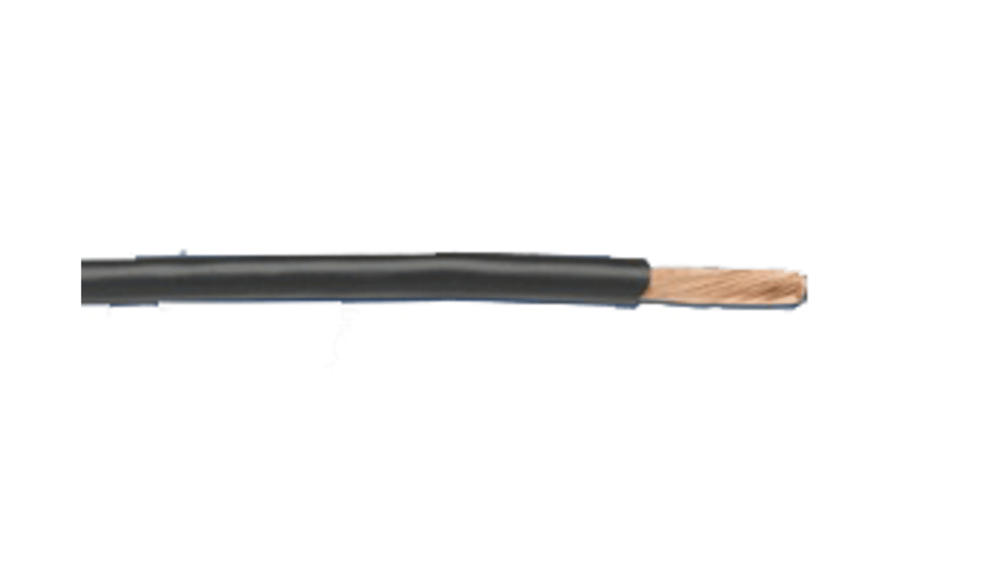 Alpha Wire Hook-up Wire TEFLON Series Black 0.06 mm² Hook Up Wire, 30 AWG, 7/0.10 mm, 305m, PTFE Insulation, 5851 BK001