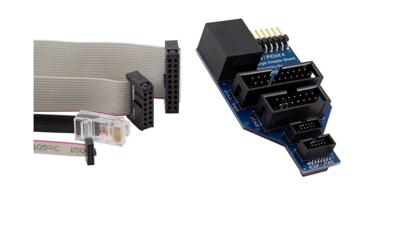 Adattatore di programmazione chip AC102015 per Atmel-ICE, cavo debugger MPLAB ICD 4 e MPLAB PICkit 4, connettori Power