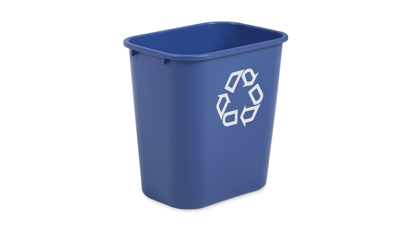 Rubbermaid Commercial Products 27L Blue Polyethylene Waste Bin