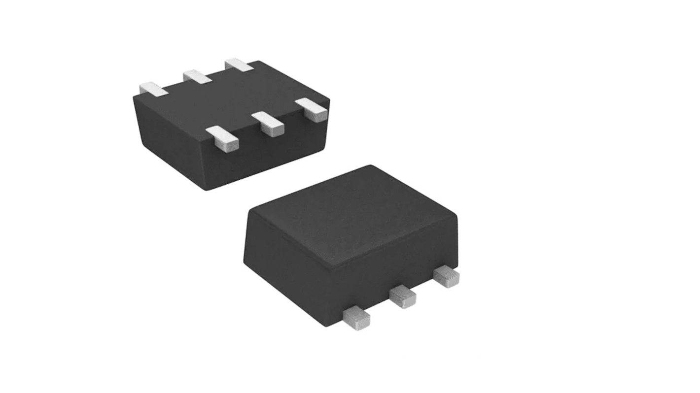 Vishay TrenchFET Dual N-Channel MOSFET, 500 mA, 20 V, 6-Pin SC-89-6 SI1034CX-T1-GE3