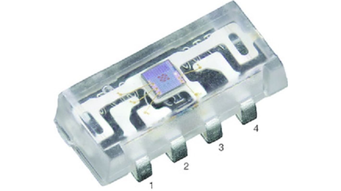 Sensor de luz IC, VEML7700-TR, Luz ambiental 4 pines I2C