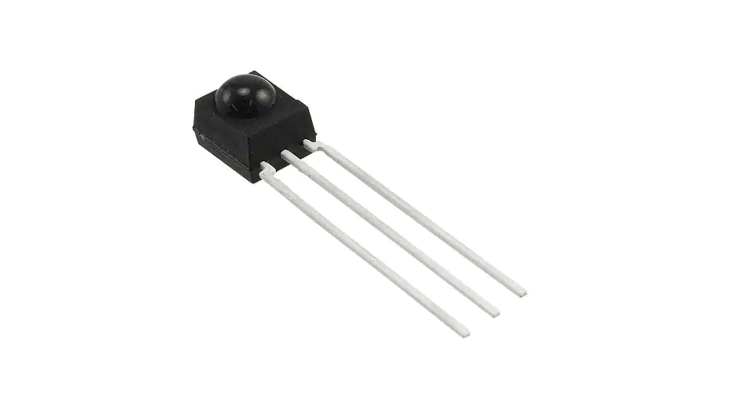 Vishay TSOP34856, 56kHz IR Receiver, 950nm 45 deg, 45m Range, 2.5 V - 5.5V, Through Hole, 6.8 x 6.95 x 5.6mm