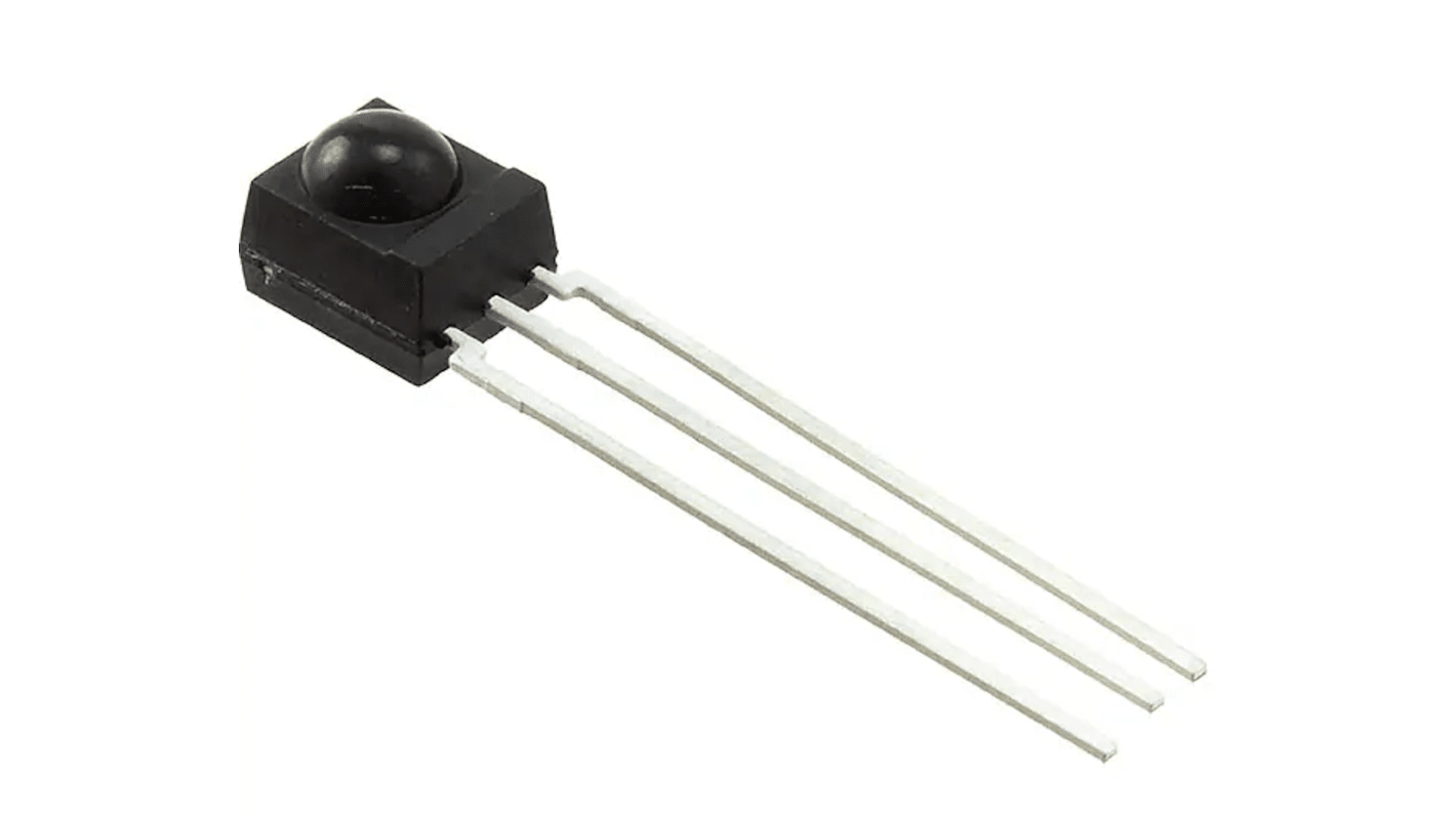 Vishay TSOP4833, 33kHz IR Receiver, 950нм 45 deg, 24m Range, 2.5 V - 5.5V, Through Hole, 6.0 x 6.95 x 5.6mm