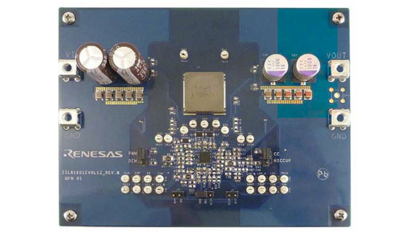 Renesas Electronics ISL81601 Evaluierungsplatine, High Voltage Buck-Boost Controller Evaluation Board