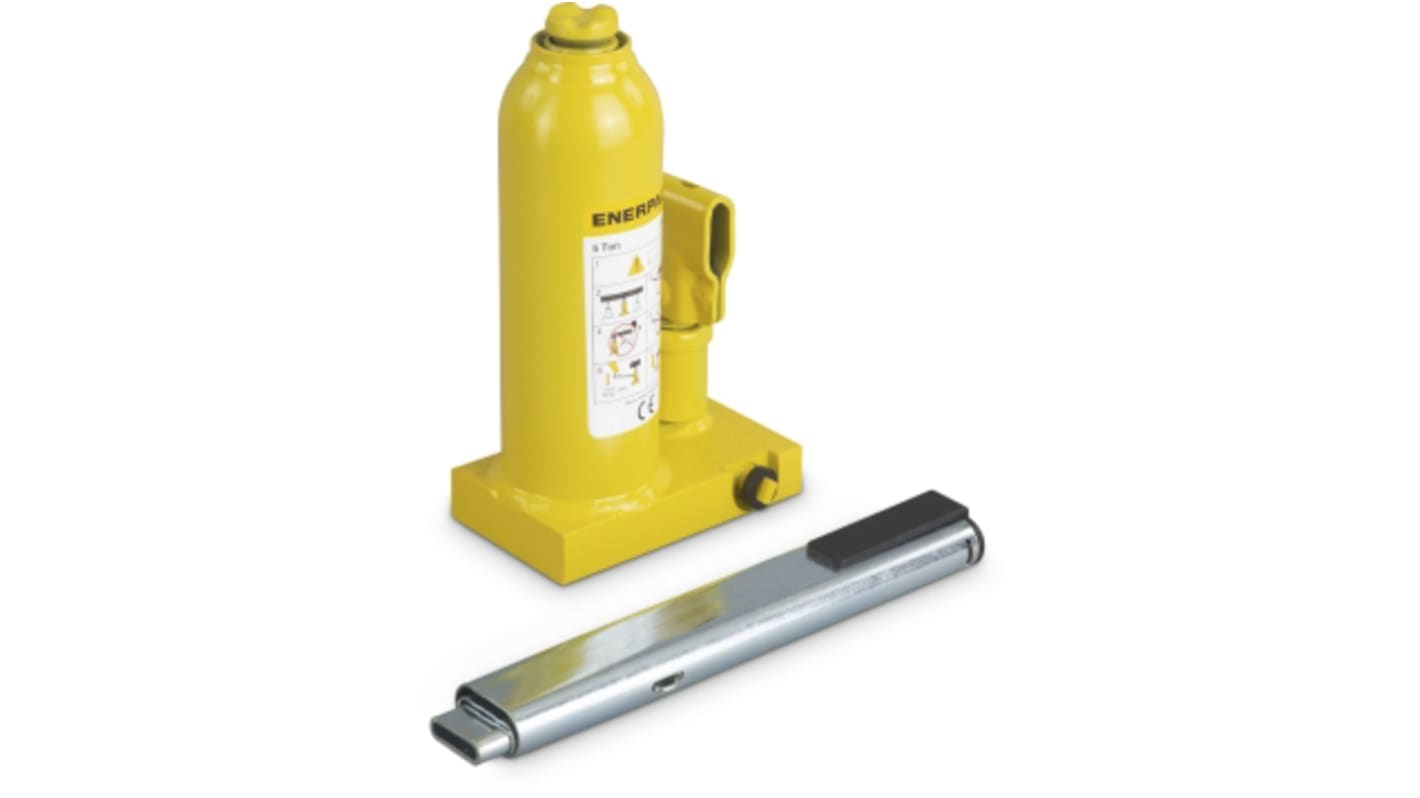 Enerpac Bottle Jack, 5t Maximum Load, 212mm - 437mm Maximum Range