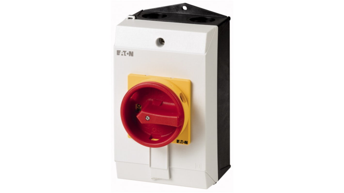 Eaton 3P Pole Surface Mount Isolator Switch - 32A Maximum Current, 15kW Power Rating, IP65