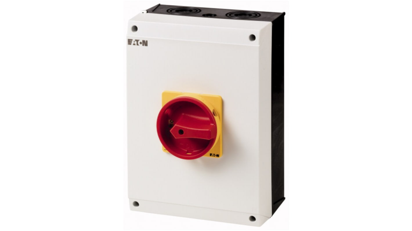 Eaton 3P Pole Surface Mount Isolator Switch - 100A Maximum Current, 55kW Power Rating, IP65