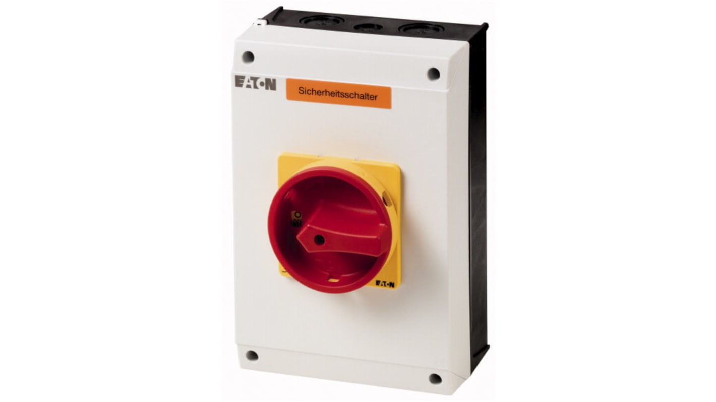 Interruptor seccionador, 3P, NA/NC, Corriente 63A, Potencia 30kW, IP65 P3-63/I4-SI