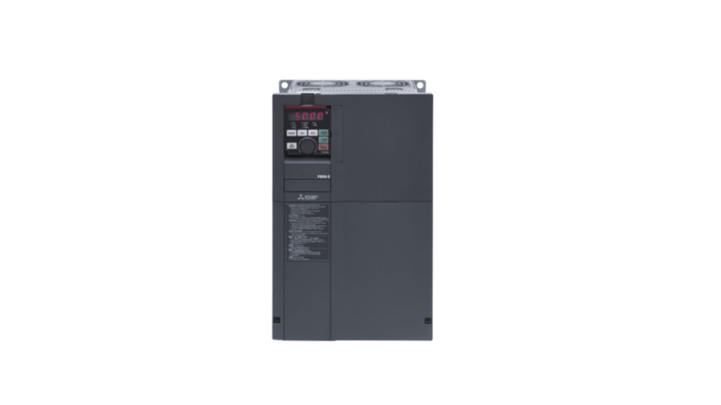 Mitsubishi Electric Inverter Drive, 22 kW, 3 Phase, 400 V ac, 47 A, FR-F800 Series