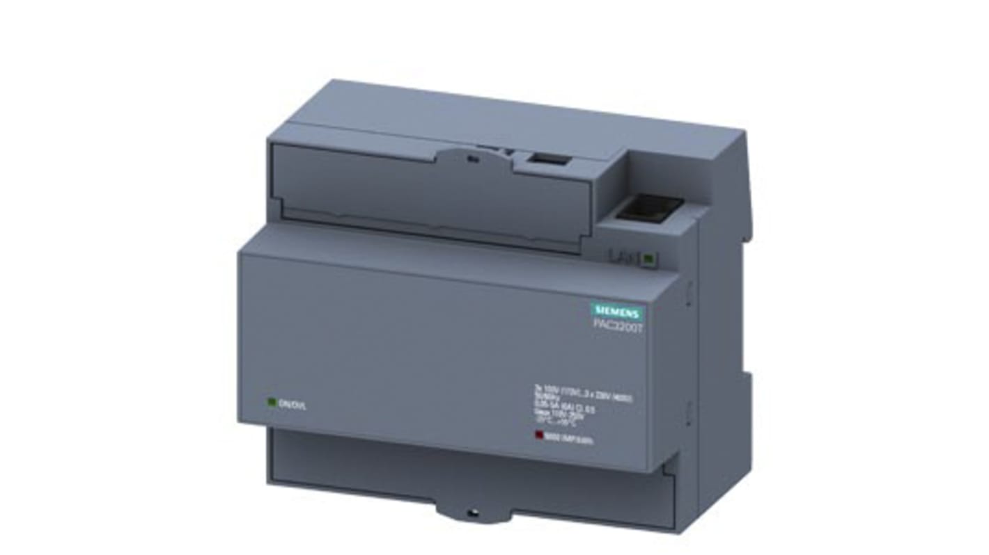 Medidor de energía Siemens serie SENTRON PAC3200T, display Digital, 3 fases