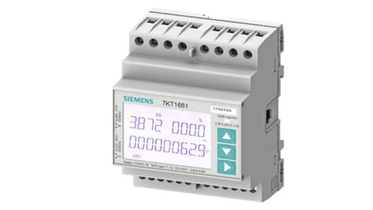 Contatore di energia Siemens, SENTRON PAC1600, 3 fasi, display LCD