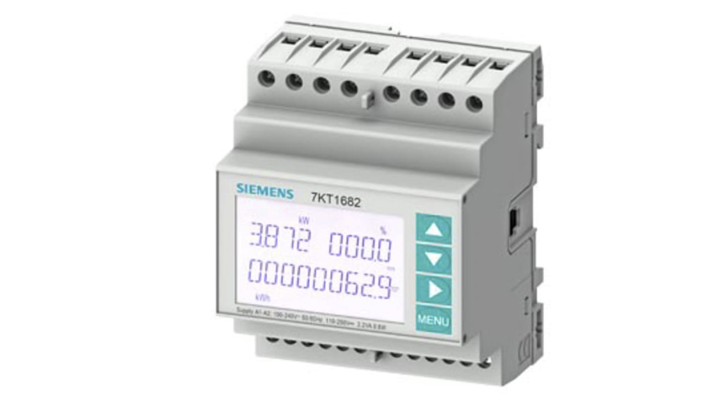 Medidor de energía Siemens serie SENTRON PAC1600, display LCD, 3 fases