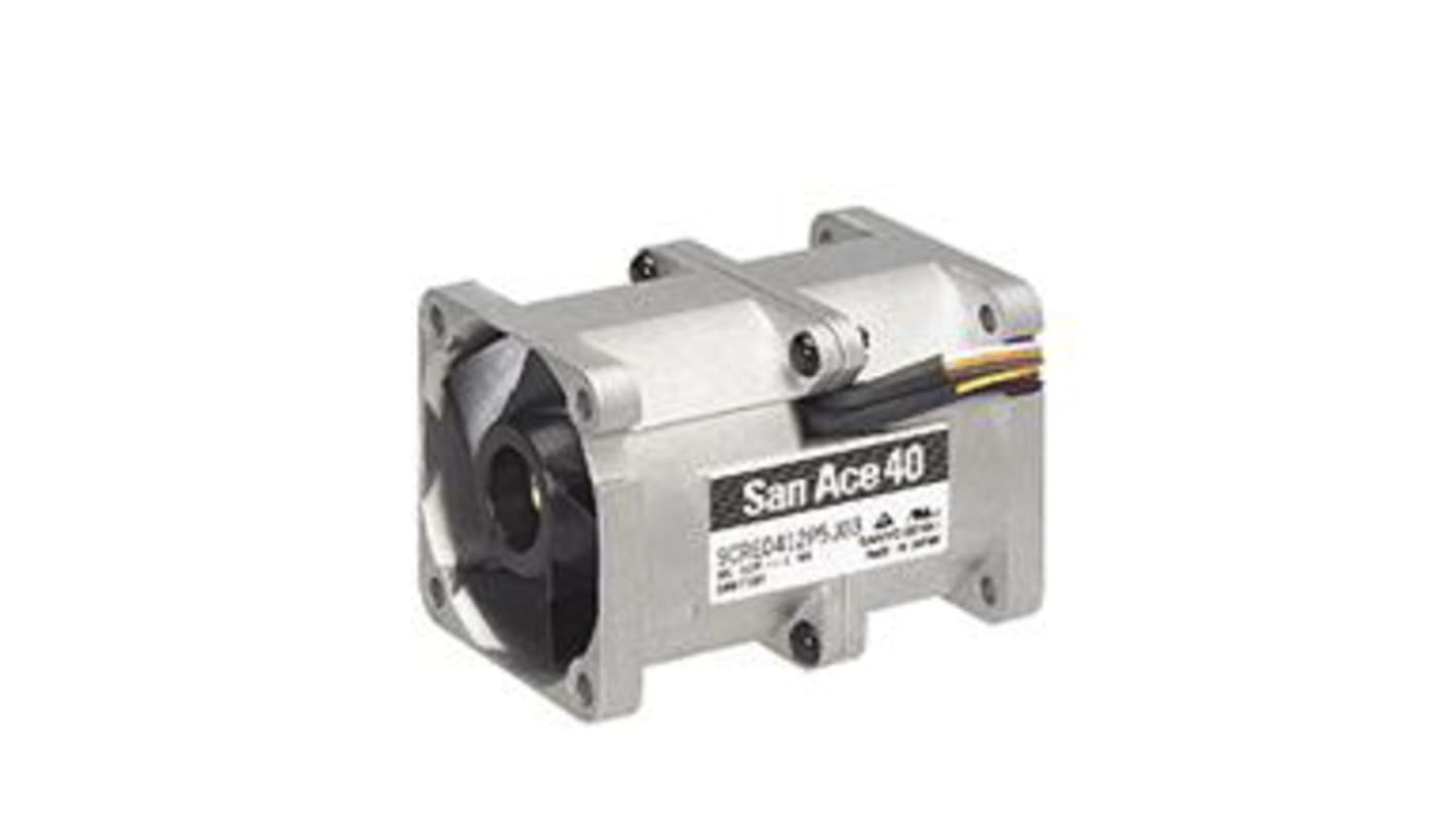Sanyo Denki 9CR DC-Axiallüfter, Kugellager, 12 V dc / 16.8W, 40 x 40 x 56mm, 12200 (Outlet) RPM, 15800 (Inlet) RPM,