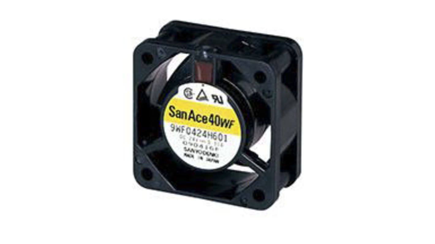 Sanyo Denki 9WF DC-Axiallüfter, Kugellager, 24 V dc / 1.82W, 40 x 40 x 20mm, 13.2m³/h