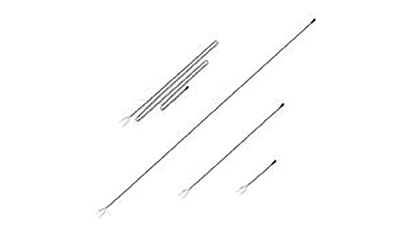 Murata NTC Thermistor, 10kΩ Resistance, NTC Type, 0402 (1005M), 1.2 (Dia.) x 50mm