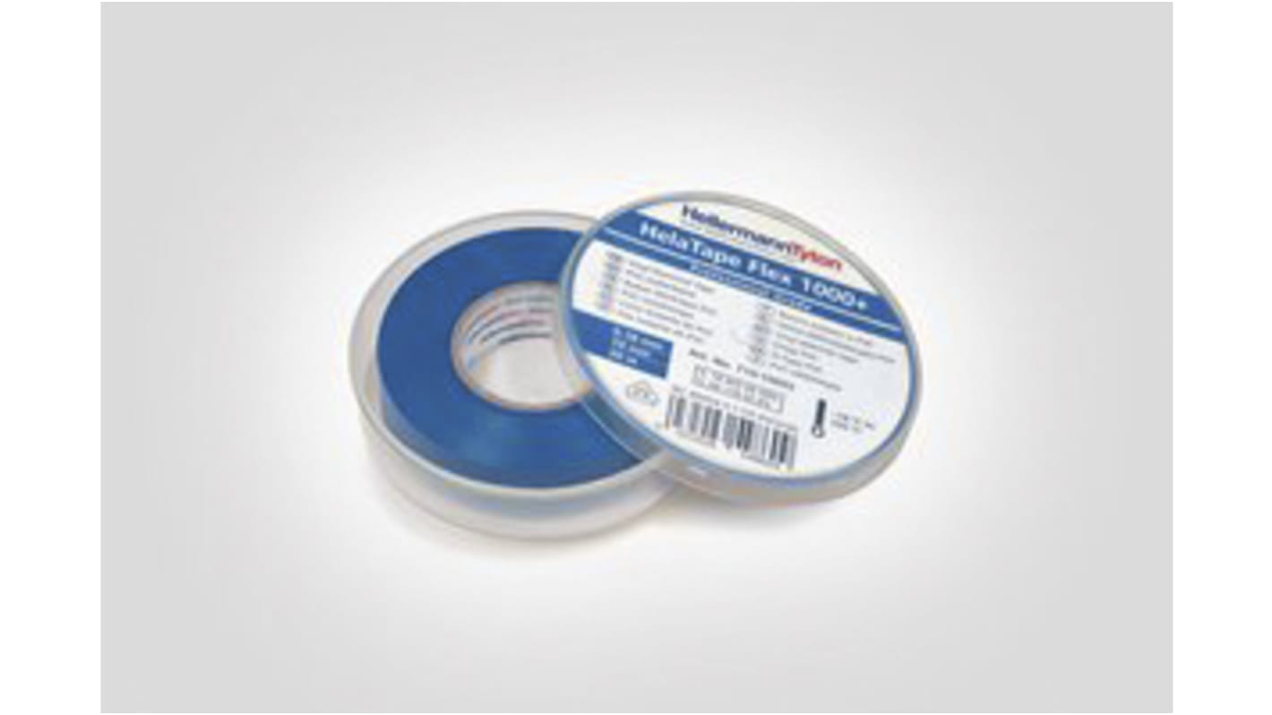 HellermannTyton 絶縁テープ 青,幅：19mm,：710-10603 HTAPE-FLEX1000+ C 19x20-PVC-BU