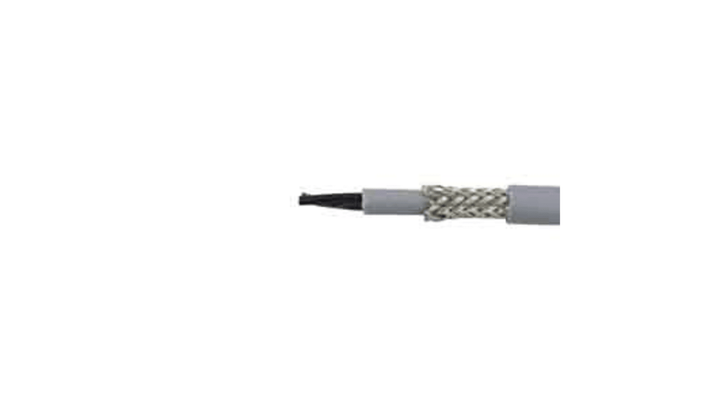 Alpha Wire Control Cable, 4 Cores, 0.5 mm², CY, Screened, 50m, Transparent PVC Sheath