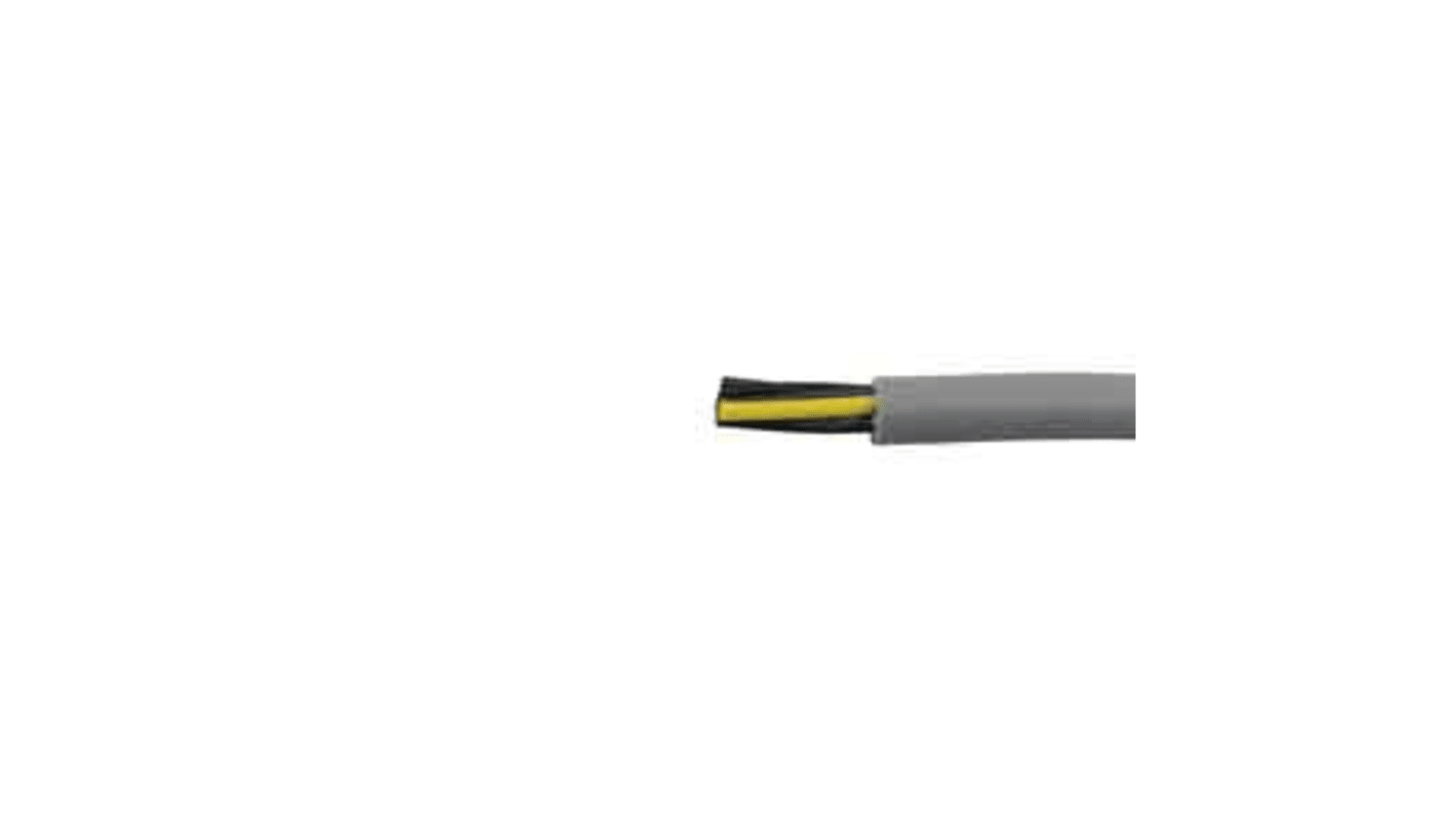 Alpha Wire Pro-Met Control Cable, 4 Cores, 0.5 mm², YY, Unscreened, 100m, Grey PVC Sheath